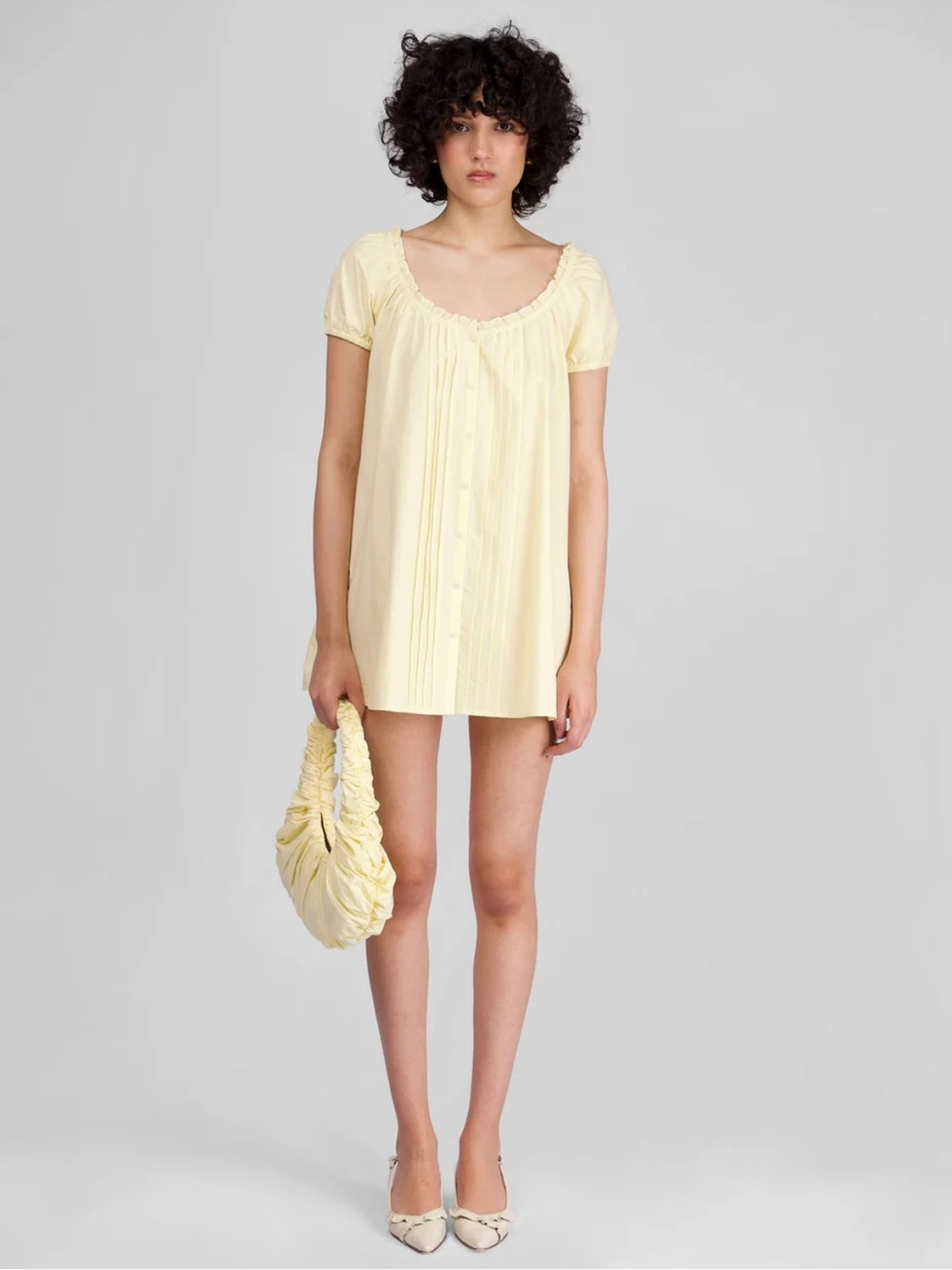 My Mum Made It Morning Mini Dress Citrine Yellow Size Medium